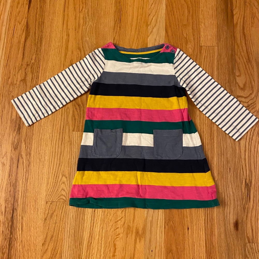 MIni Boden 3-4 striped tunic